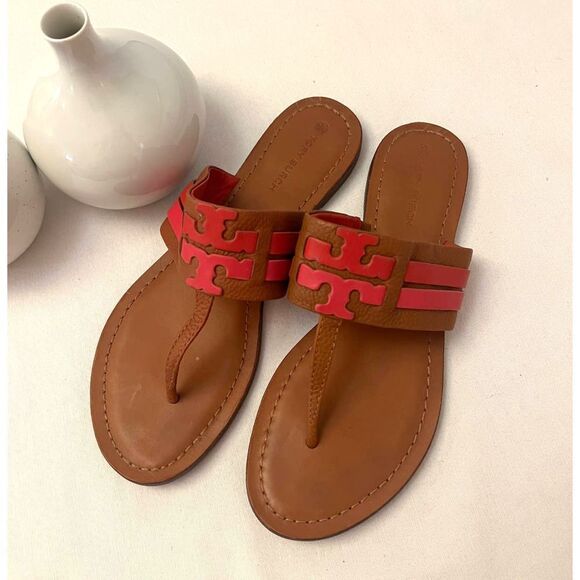 Tory Burch Leigh Flip Flop Sandals Sz. 10 - Picture 2 of 8